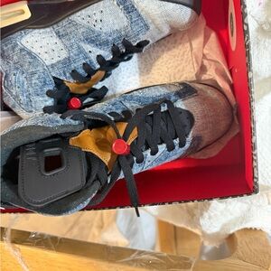 Jordan Denim and Black Sneakers